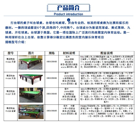 台球桌厂家批发价格查询和比较-第2张图片-www.211178.com_果博福布斯